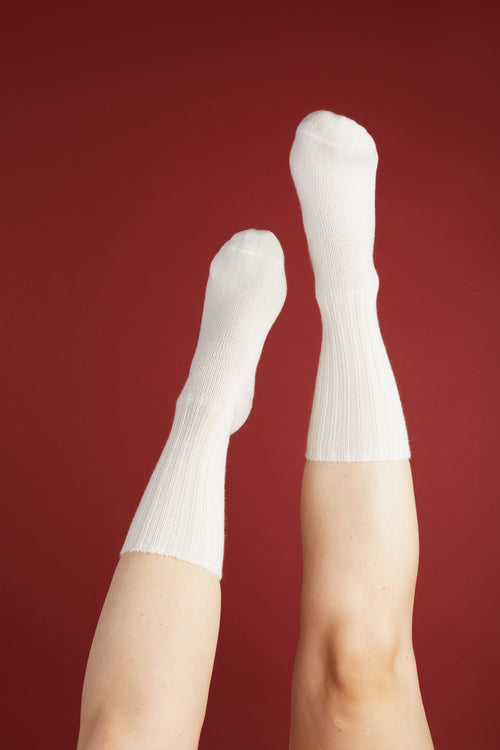 Chaussettes - Marie Basse White 1
