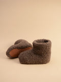 Chaussons hauts - 100% laine de mouton brown 1