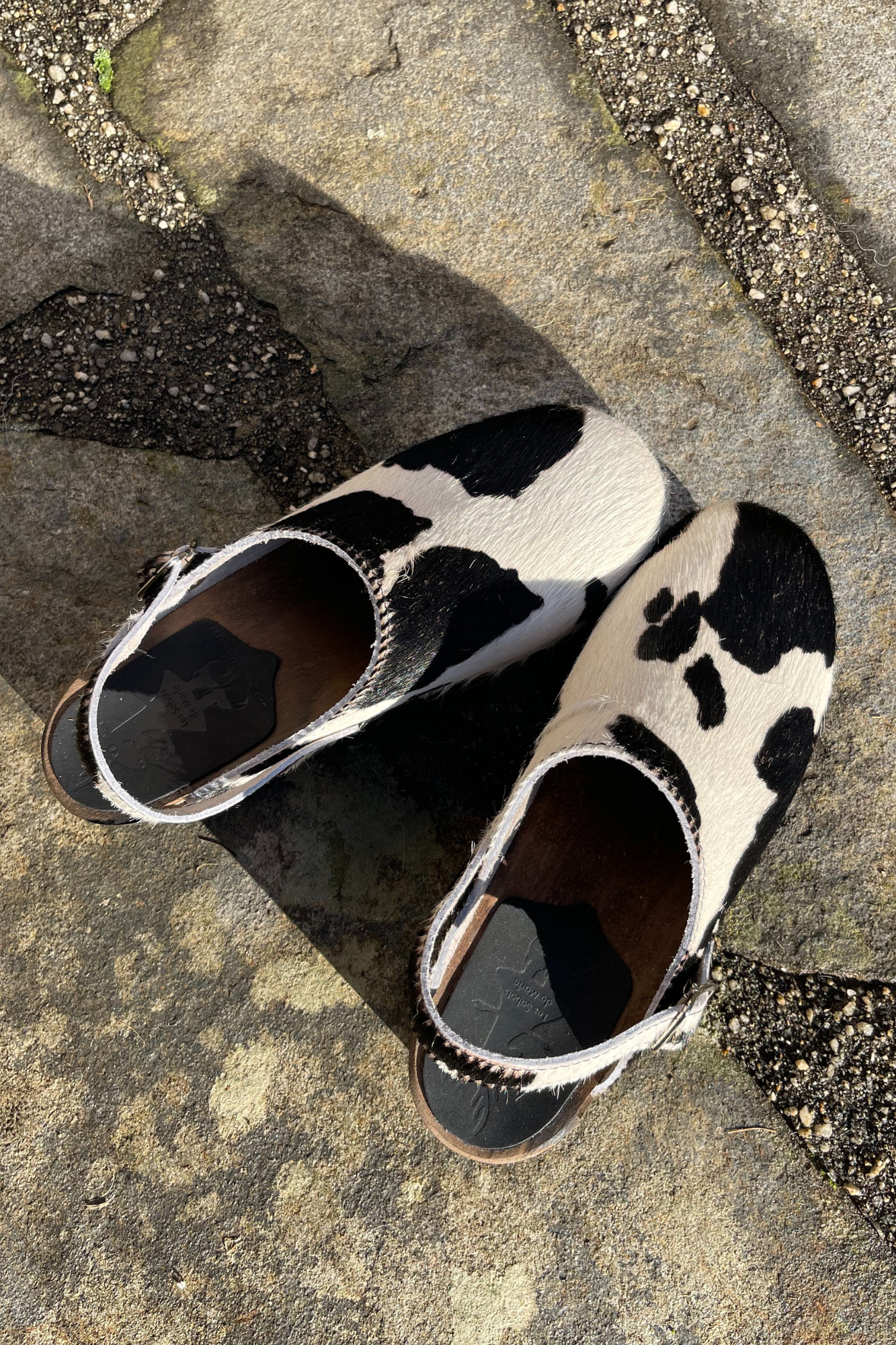 Sabots - Cow Black avec boucle amovible 1