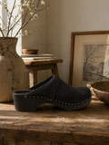 Sabots en Cuir Gras huilé - Full Black 1