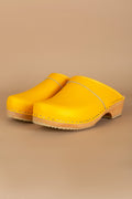 Sabots en Cuir Lisse - Yellow 1