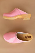 Sabots en Cuir Verni - Pink 1