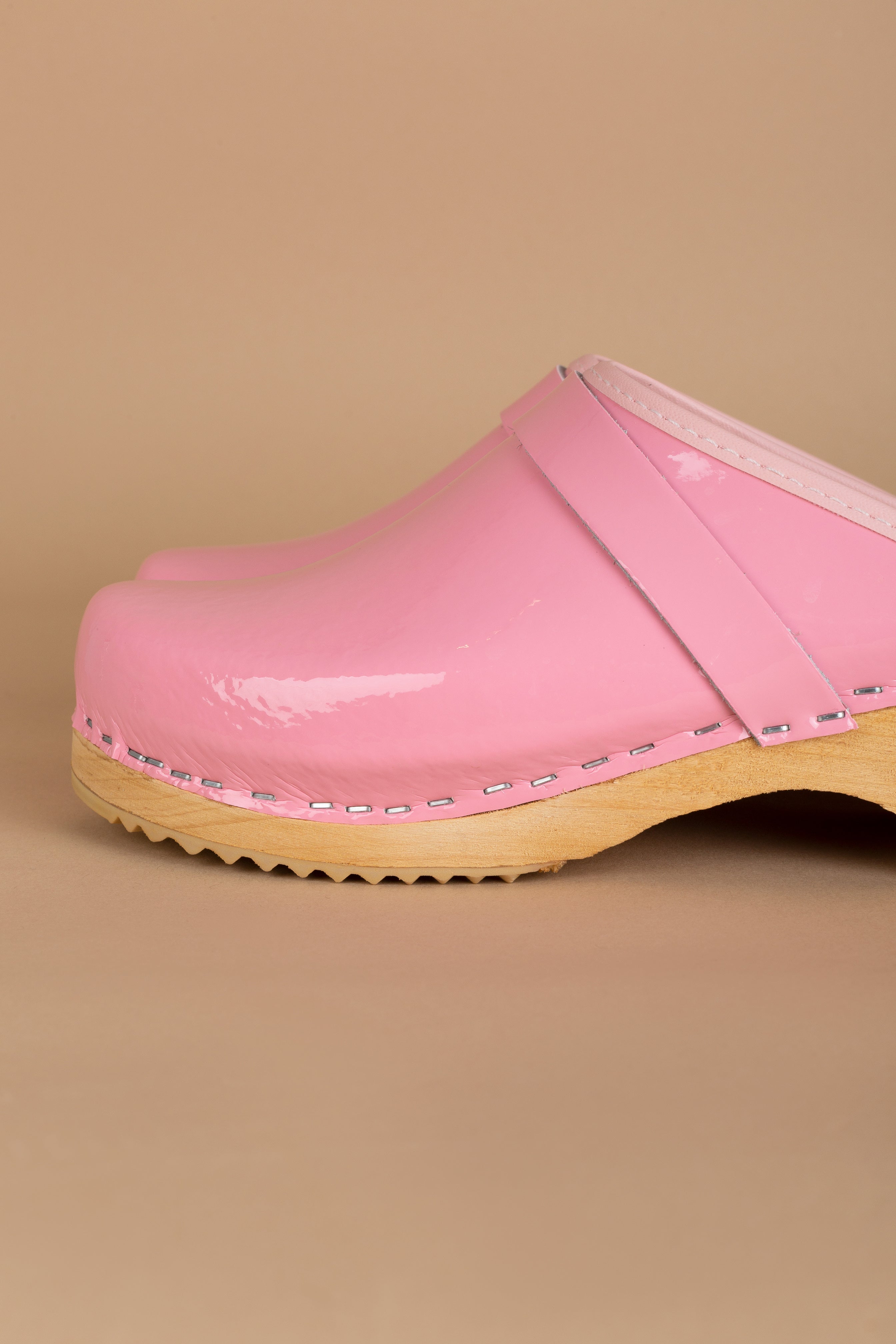 Sabots en Cuir Verni - Pink 4