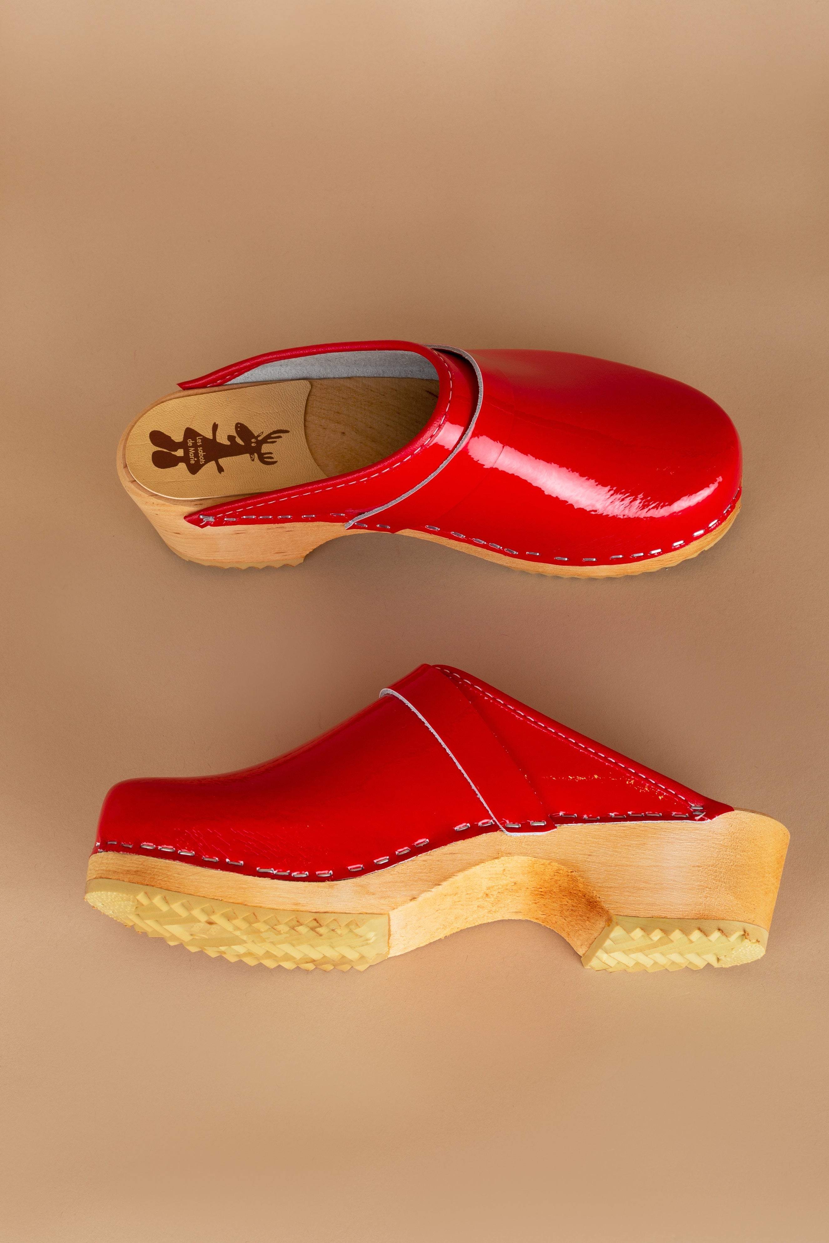 Sabots en Cuir Verni - Red 1