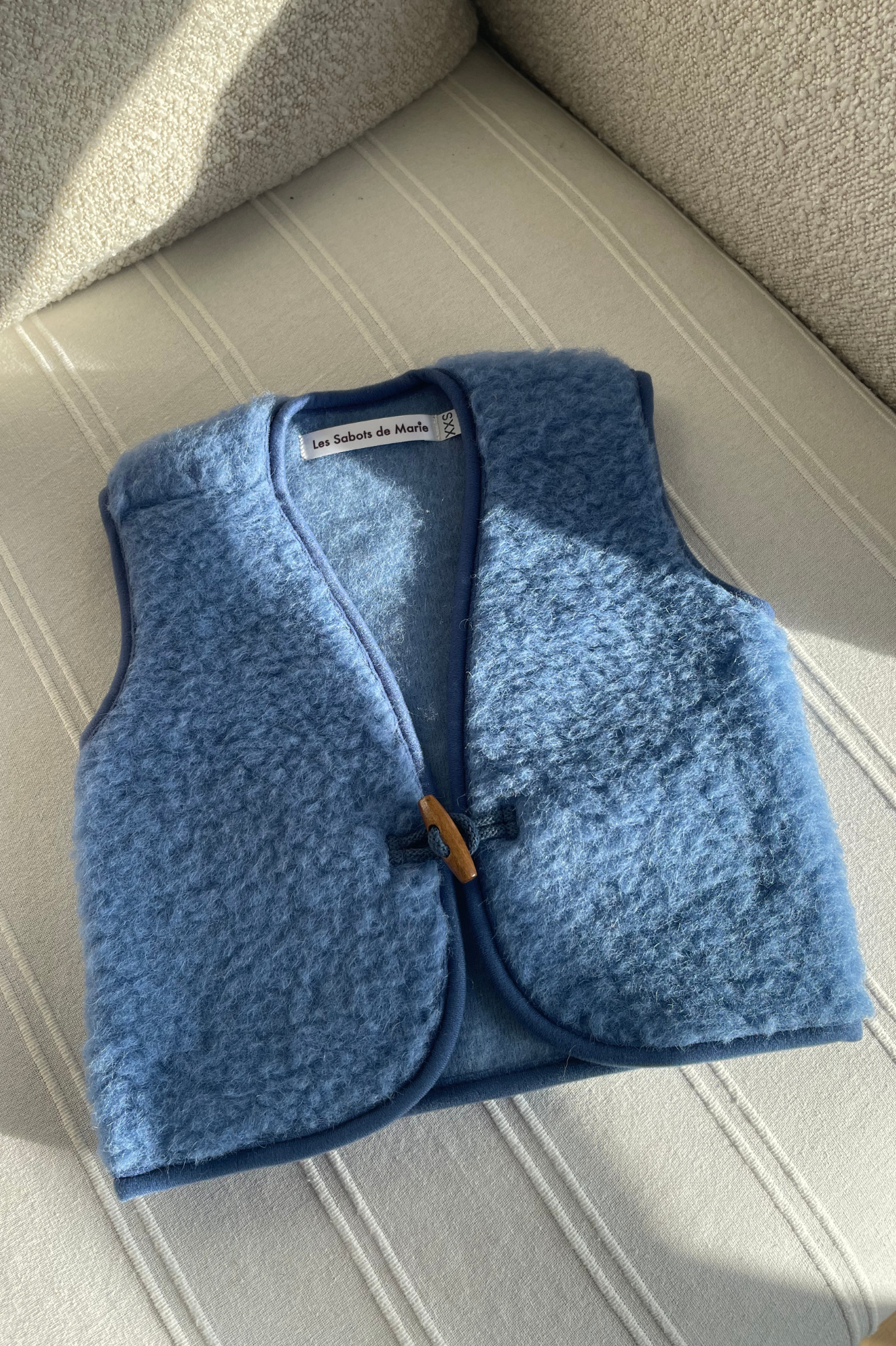 Gilet Bébé - Berger bleu doux 1
