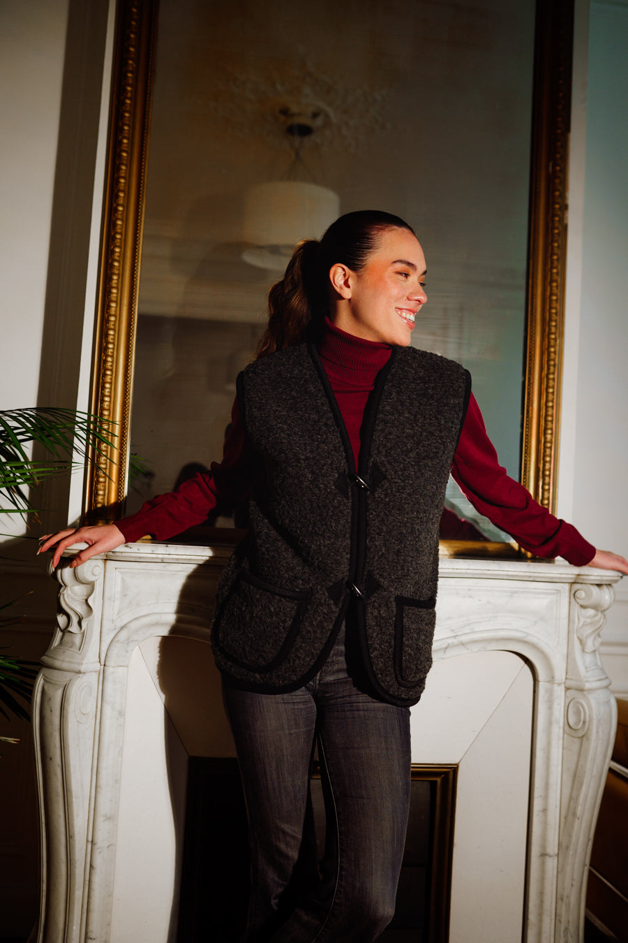 Gilet en Laine - Anthracite 1