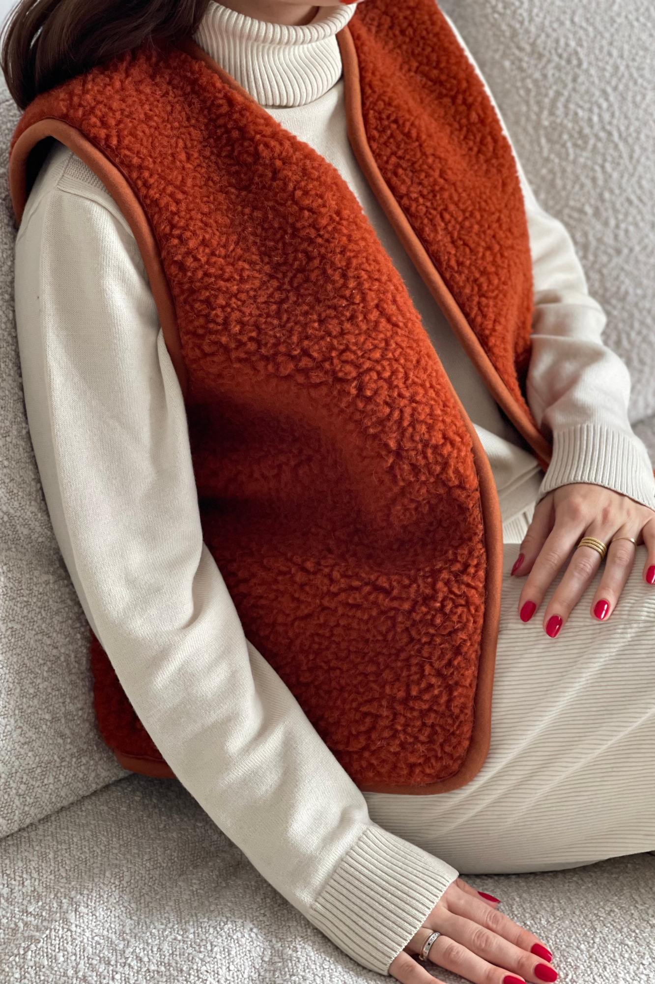 Veste en Laine - Cognac 1